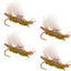 Chubby Chernobyl Ant Golden Foam Fly - 4 Pack, Size 10 - Korvel