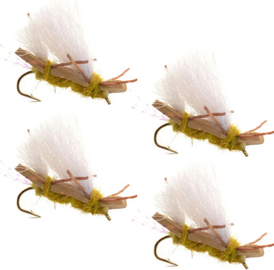 Chubby Chernobyl Ant Golden Foam Fly - 4 Pack, Size 10 - Korvel