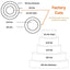 Oasis Supply Hollow Donut Style EPS Styrofoam Dummy Cake Set