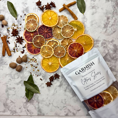 Mélange d'agrumes déshydratés - Citron, lime, orange et orange sanguine séchés