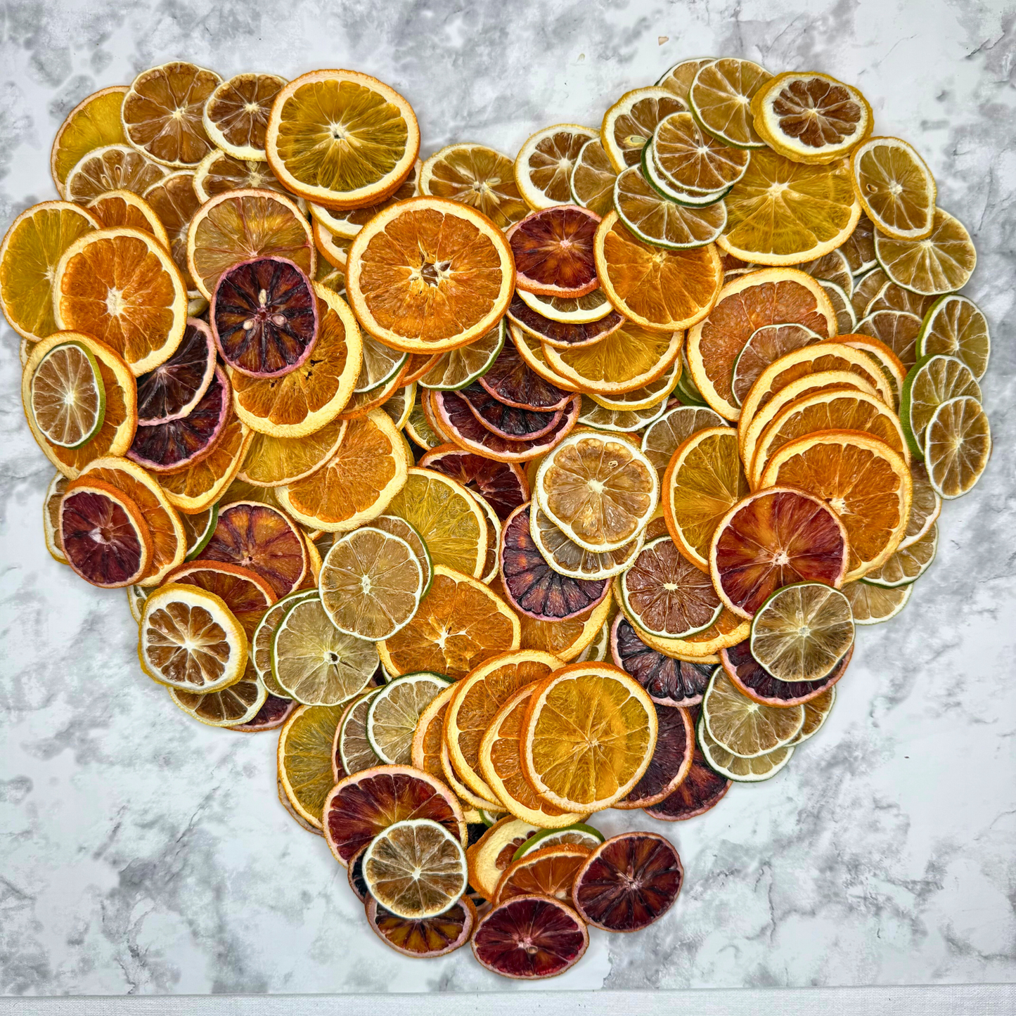 Mezcla de Cítricos Deshidratados - Limón, Lima, Naranja y Naranja Sanguina Secos