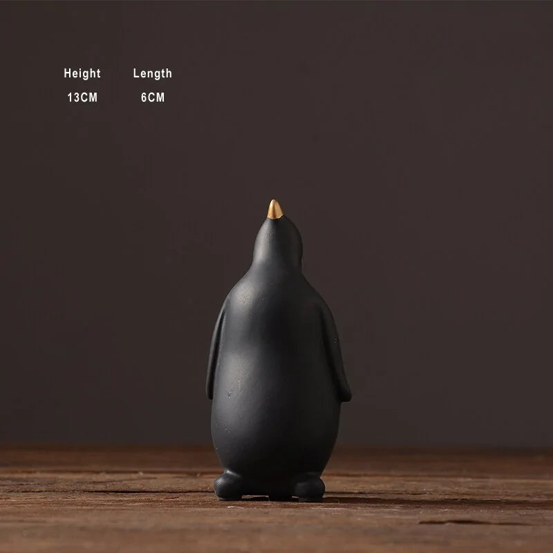 Elegant Penguin Figurine for Home Decor