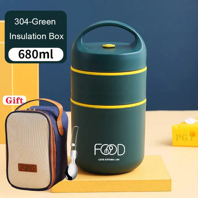 Premium Stainless Steel Vacuum Thermal Lunch Box
