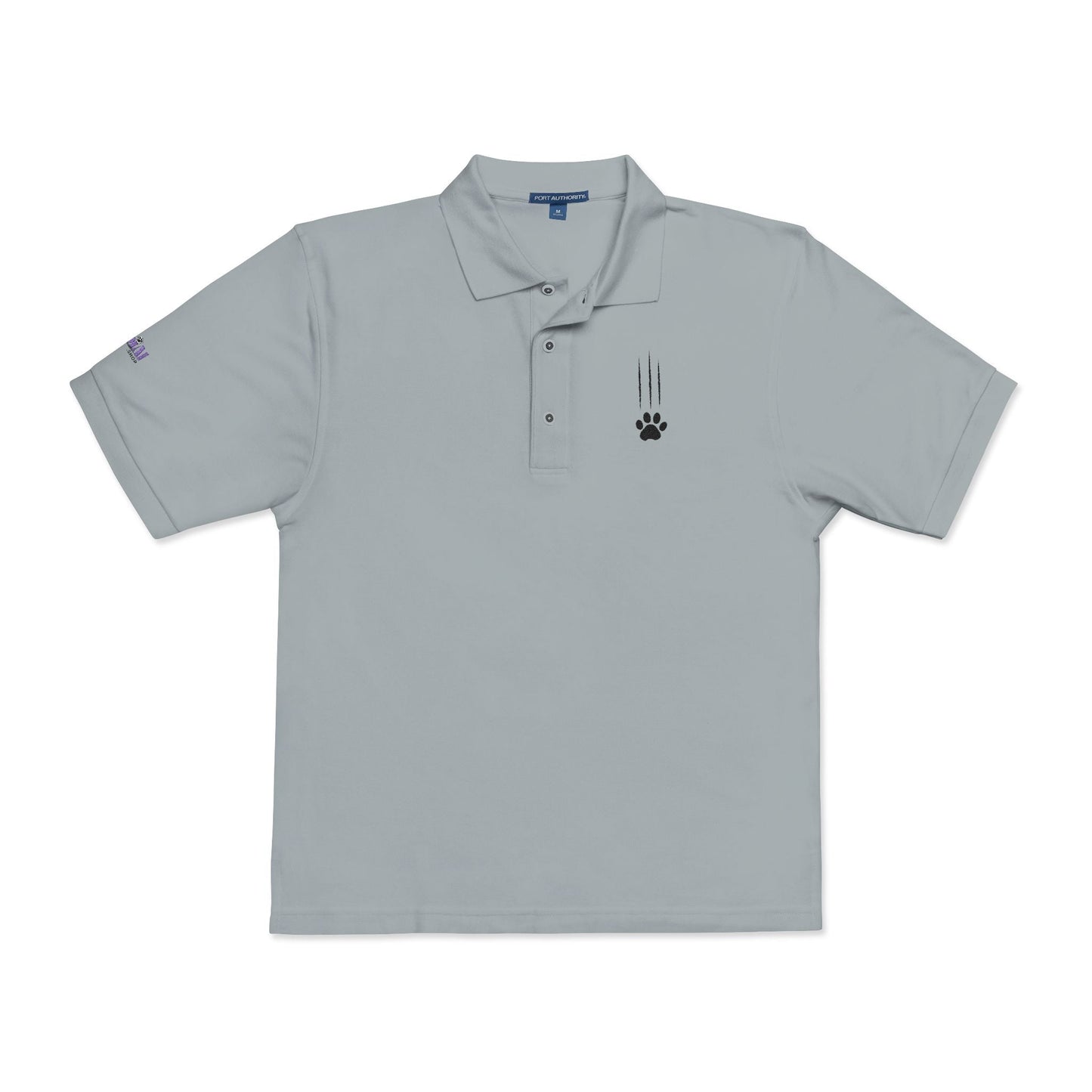 Cat Clawed Embroidered Unisex Polo Shirt