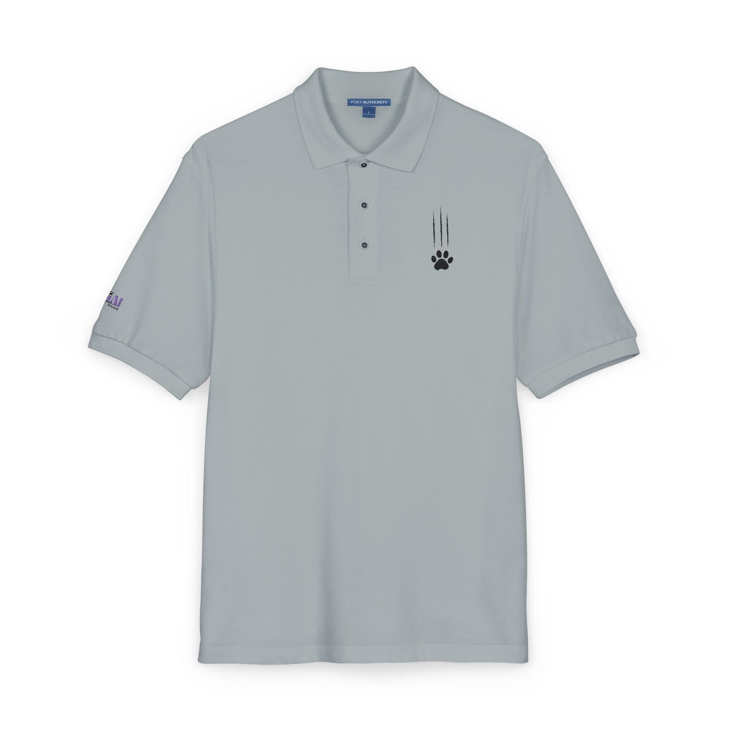 Cat Clawed Embroidered Unisex Polo Shirt