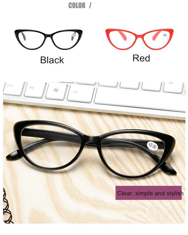 Gafas de lectura clásicas de ojo de gato para un cuidado de la visión con estilo