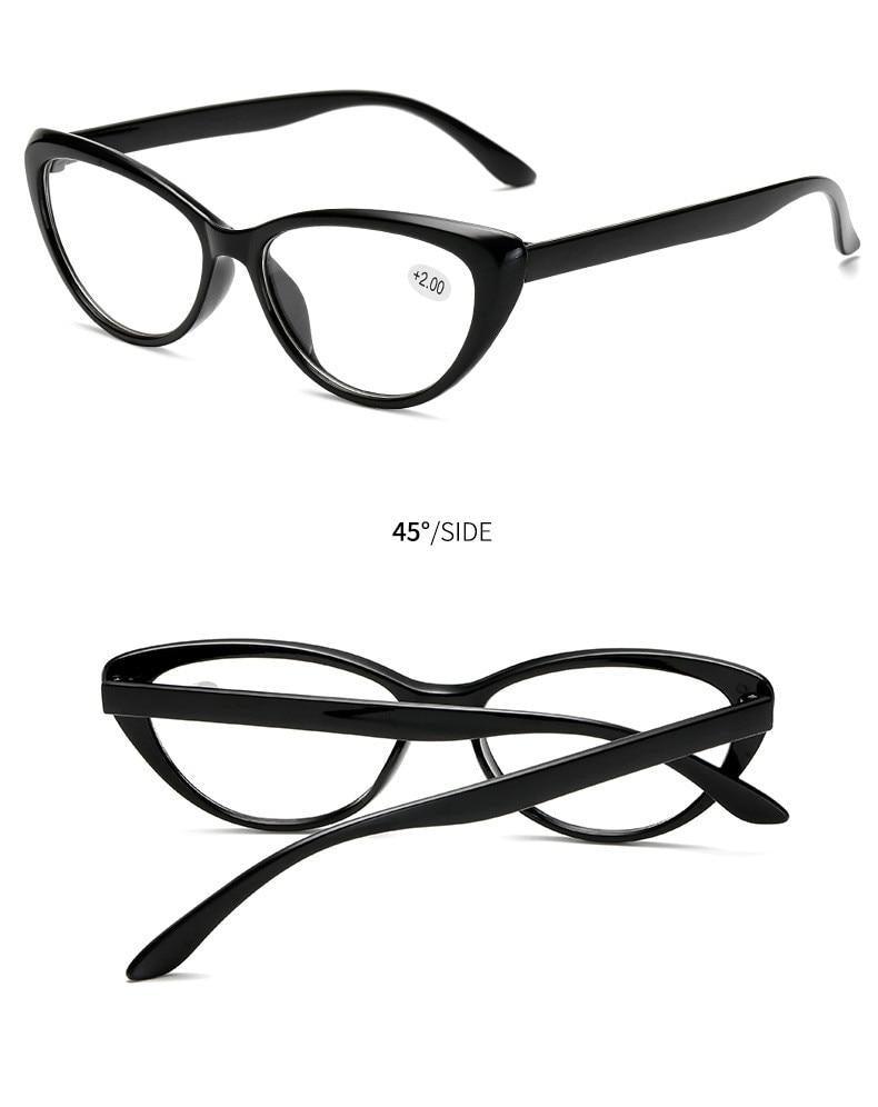 Gafas de lectura clásicas de ojo de gato para un cuidado de la visión con estilo