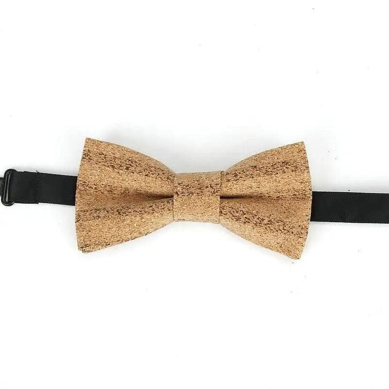 Noeud Papillon Rayé Classique pour Enfants - Design Élégant en Brun