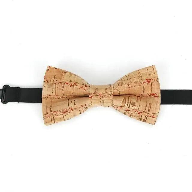 Noeud Papillon Rayé Classique pour Enfants - Design Élégant en Brun