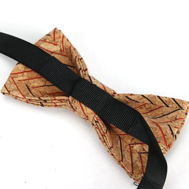 Noeud Papillon Rayé Classique pour Enfants - Design Élégant en Brun