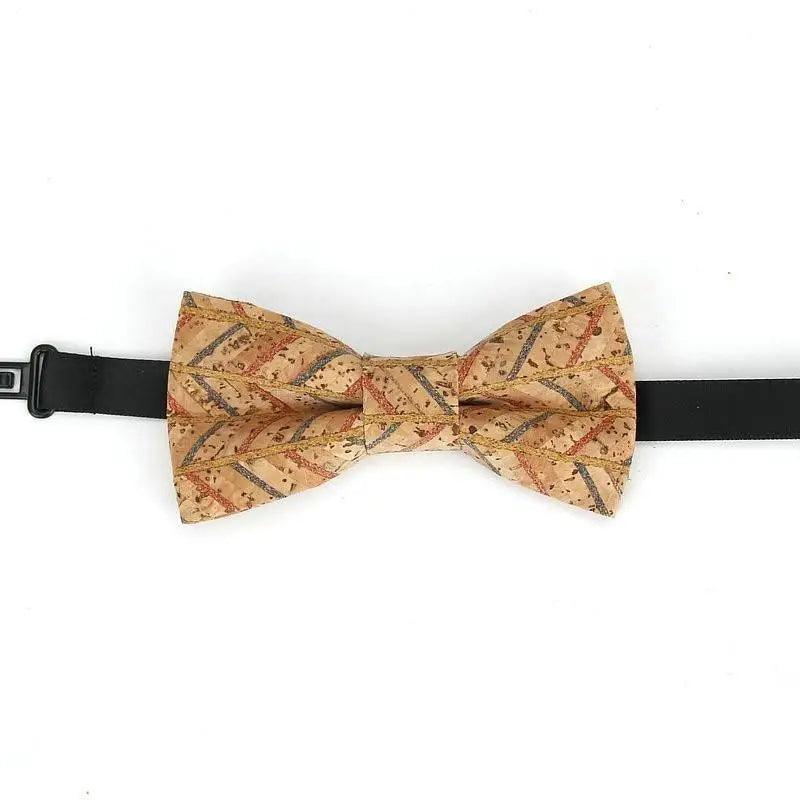 Noeud Papillon Rayé Classique pour Enfants - Design Élégant en Brun