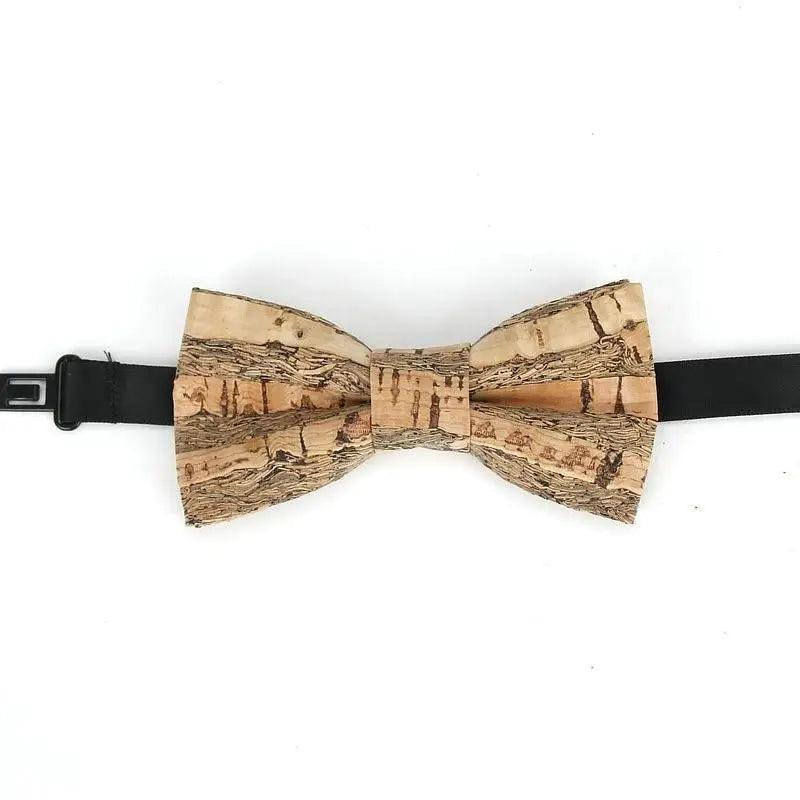 Noeud Papillon Rayé Classique pour Enfants - Design Élégant en Brun