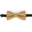 Noeud Papillon Rayé Classique pour Enfants - Design Élégant en Brun