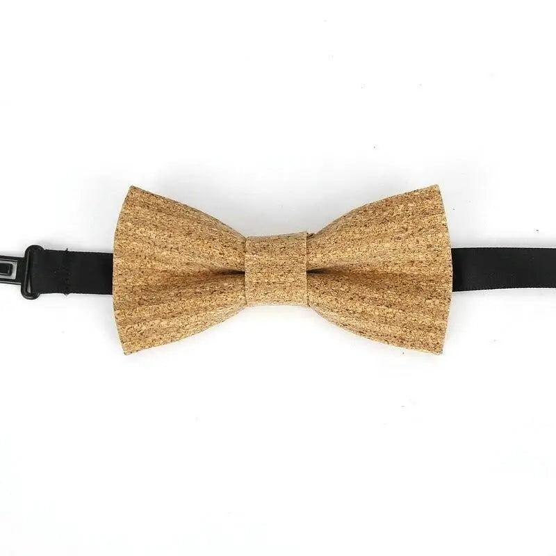 Noeud Papillon Rayé Classique pour Enfants - Design Élégant en Brun