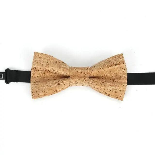 Noeud Papillon Rayé Classique pour Enfants - Design Élégant en Brun