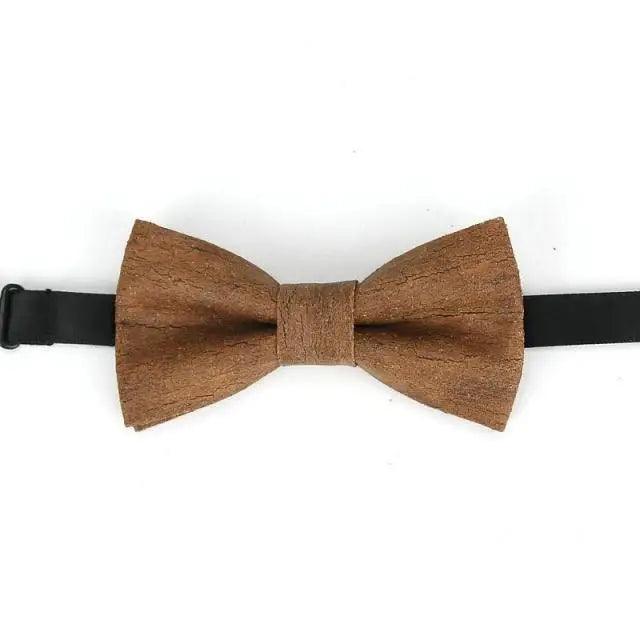 Noeud Papillon Rayé Classique pour Enfants - Design Élégant en Brun