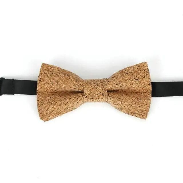 Noeud Papillon Rayé Classique pour Enfants - Design Élégant en Brun