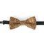 Noeud Papillon Rayé Classique pour Enfants - Design Élégant en Brun