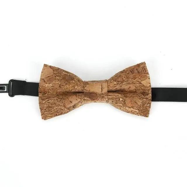 Noeud Papillon Rayé Classique pour Enfants - Design Élégant en Brun