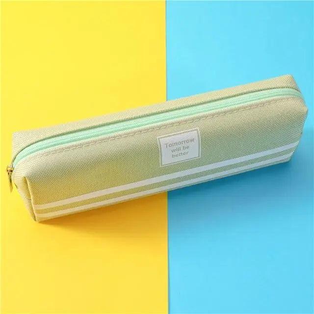 Trousse à crayons classique colorée grande capacité pour étudiants