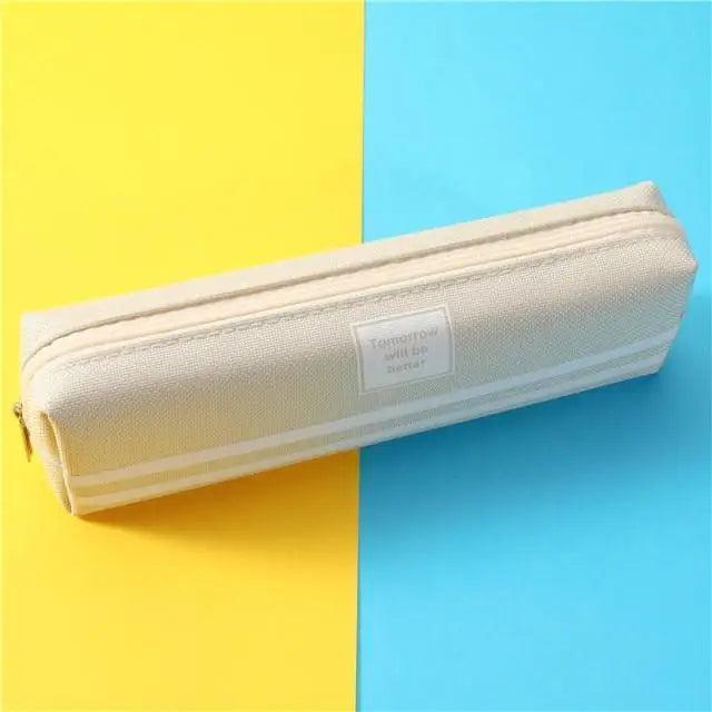 Trousse à crayons classique colorée grande capacité pour étudiants