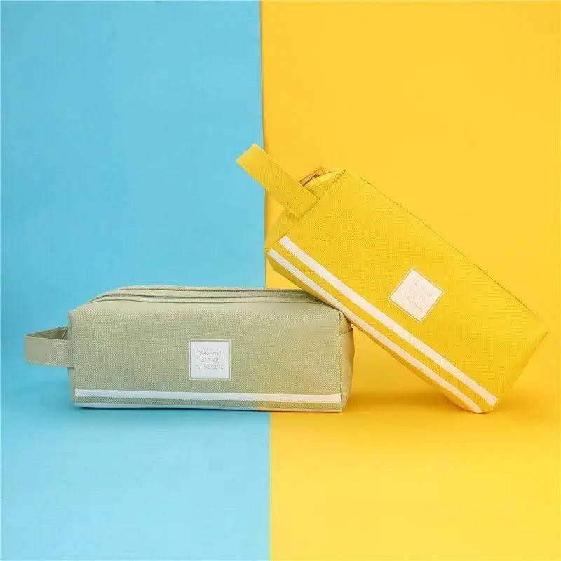 Trousse à crayons classique colorée grande capacité pour étudiants