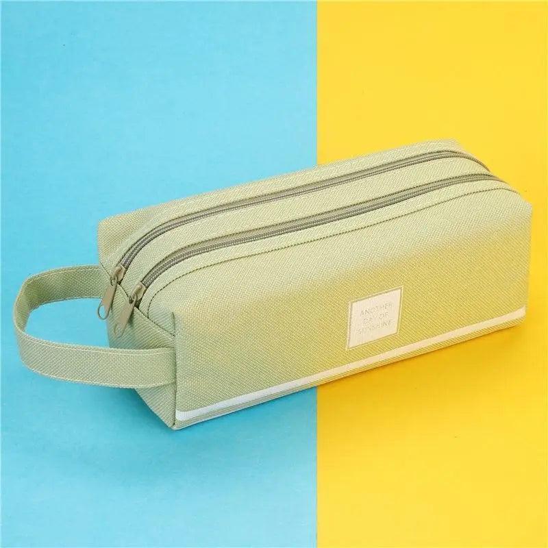 Trousse à crayons classique colorée grande capacité pour étudiants