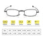 Lunettes de lecture pliantes classiques - Protection contre la lumière bleue