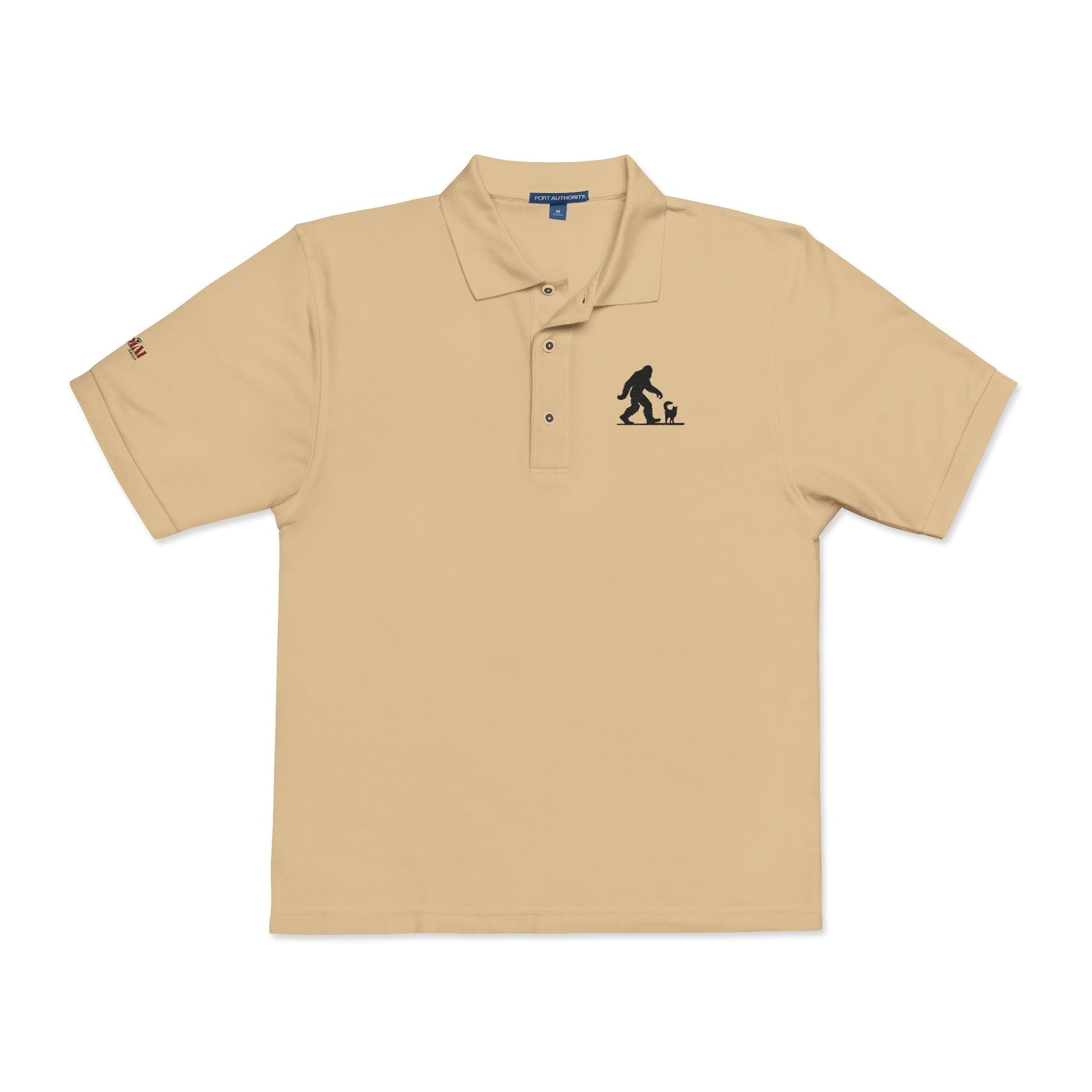Sasquatch's Cat Adventure Unisex Polo Shirt - Embroidered Style - Korvel