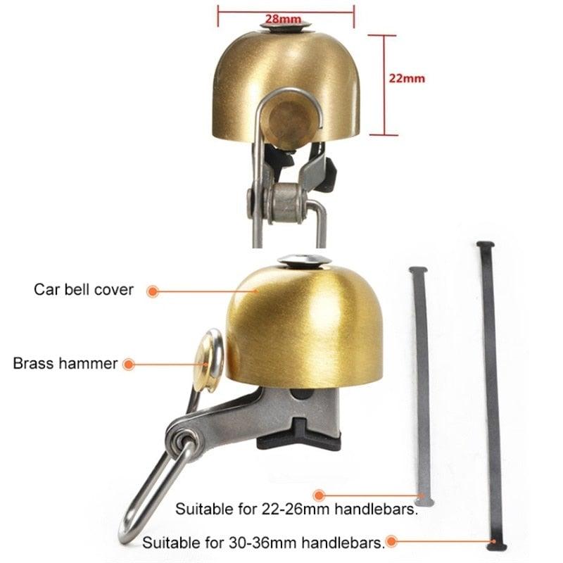 Premium Stainless Steel Bicycle Bell with Crisp Sound
