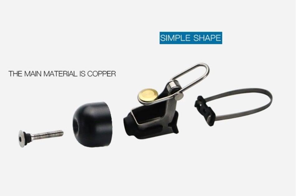 Premium Stainless Steel Bicycle Bell with Crisp Sound