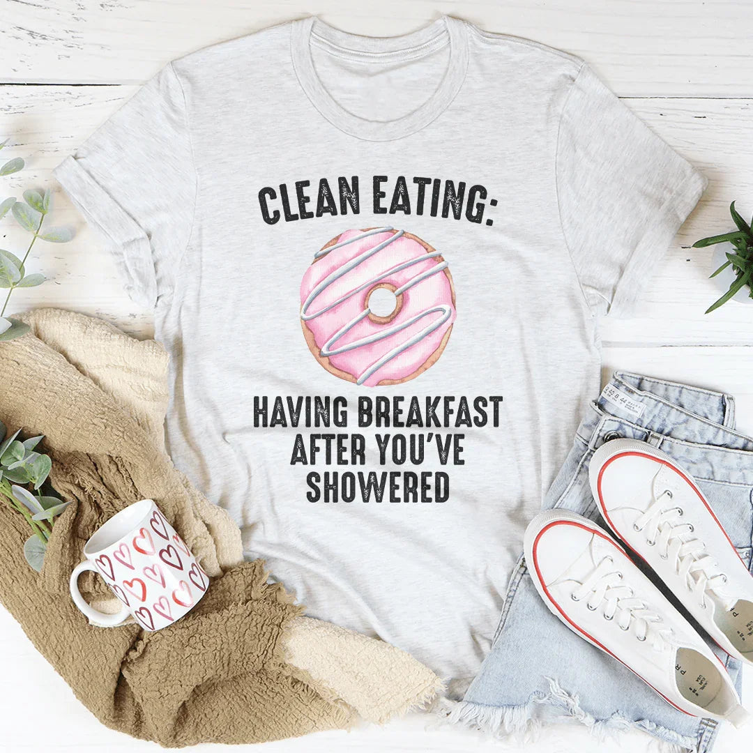 Camiseta de alimentación limpia