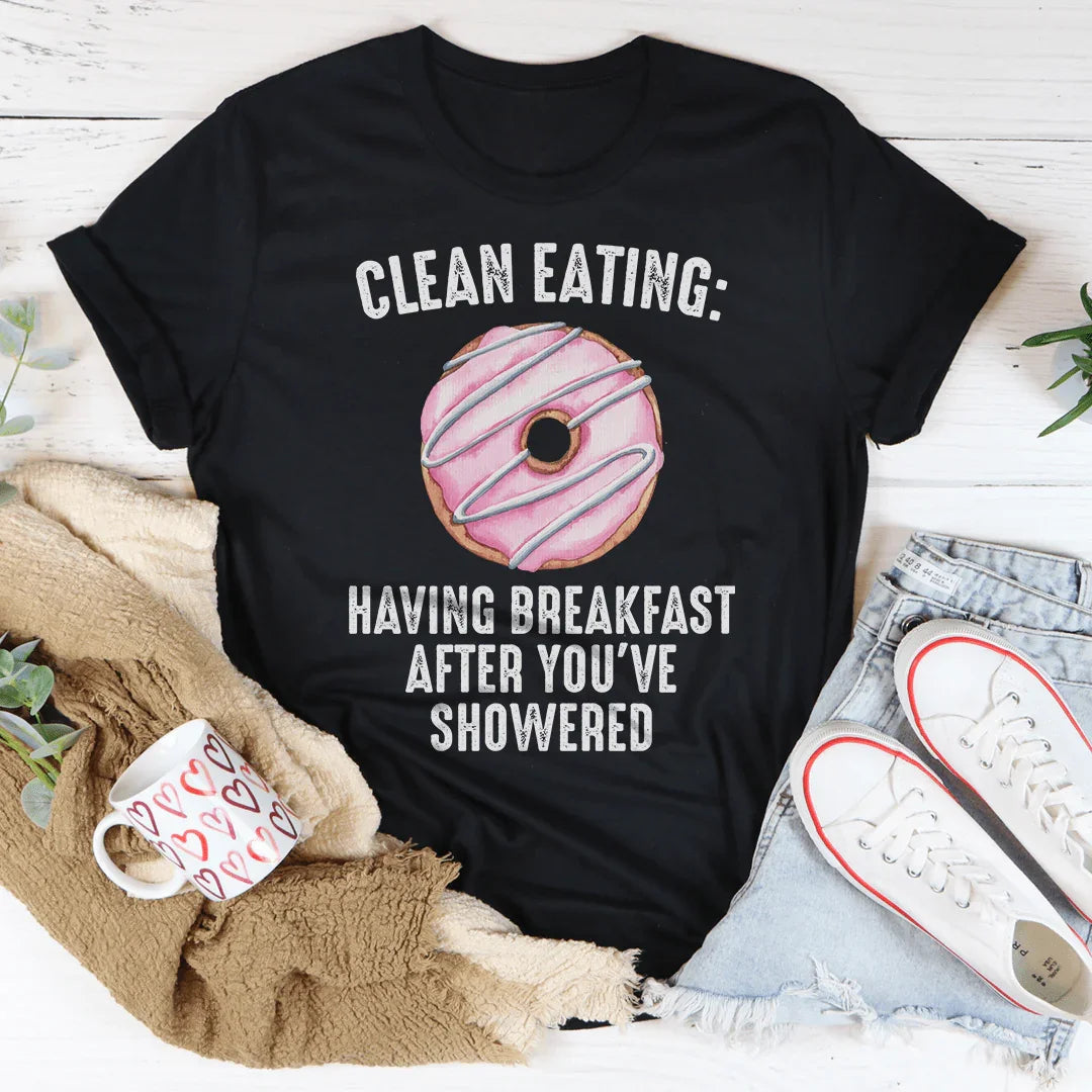 Camiseta de alimentación limpia