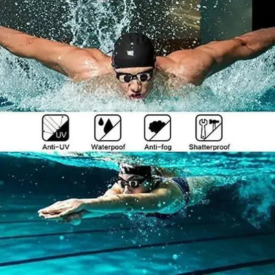 Mandotos ClearView HD Swim Goggles with Adjustable Straps