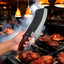 Artisan Meat Cleaver – 11" High-Carbon Steel Blade with Elegant Rosewood & Buffalo Horn Handle - Korvel