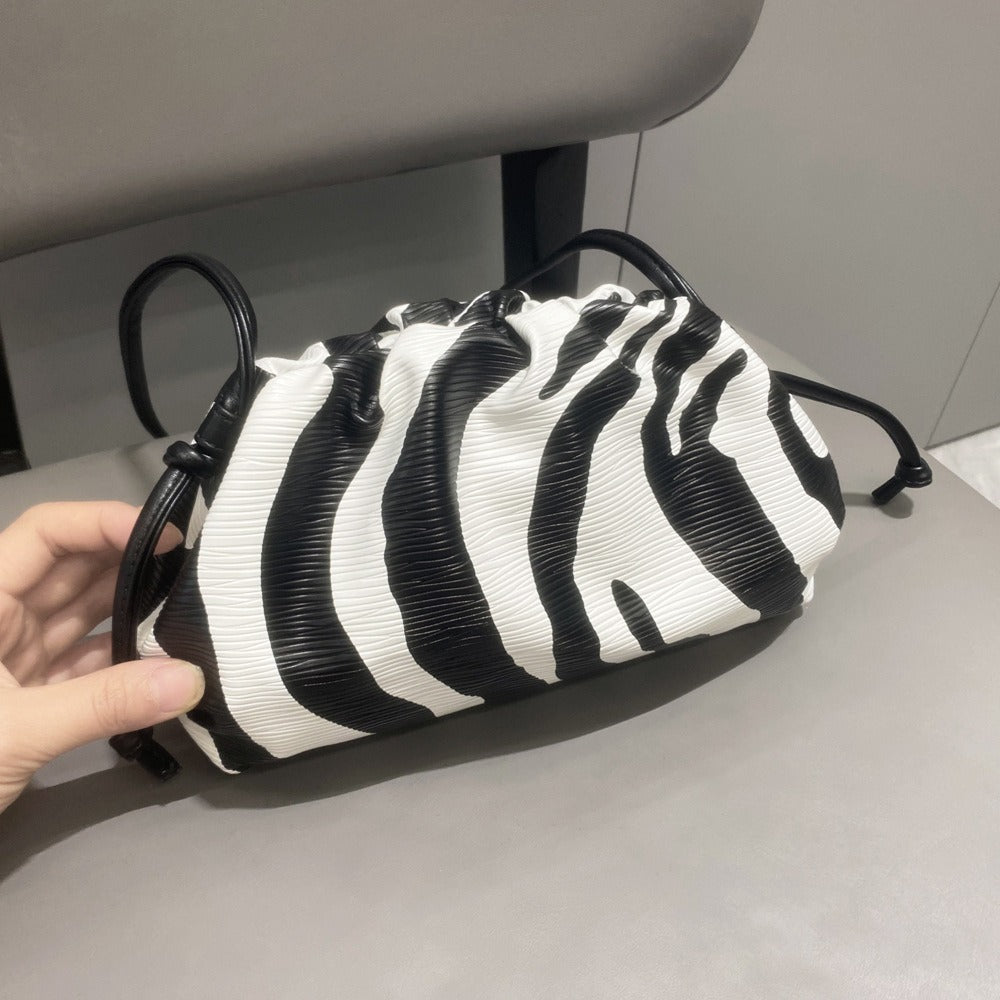 Zebra Pattern Crossbody Shoulder Bag