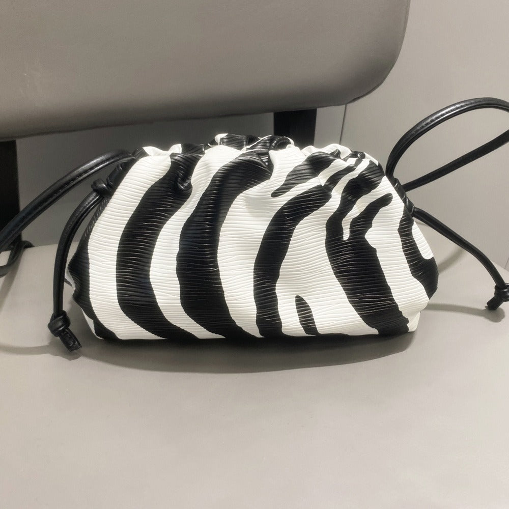 Zebra Pattern Crossbody Shoulder Bag