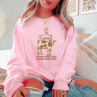 Cluck Oink Moo Sweatshirt