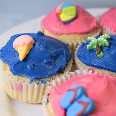 Beach-Themed Edible Cake and Cupcake Toppers, 15 Count