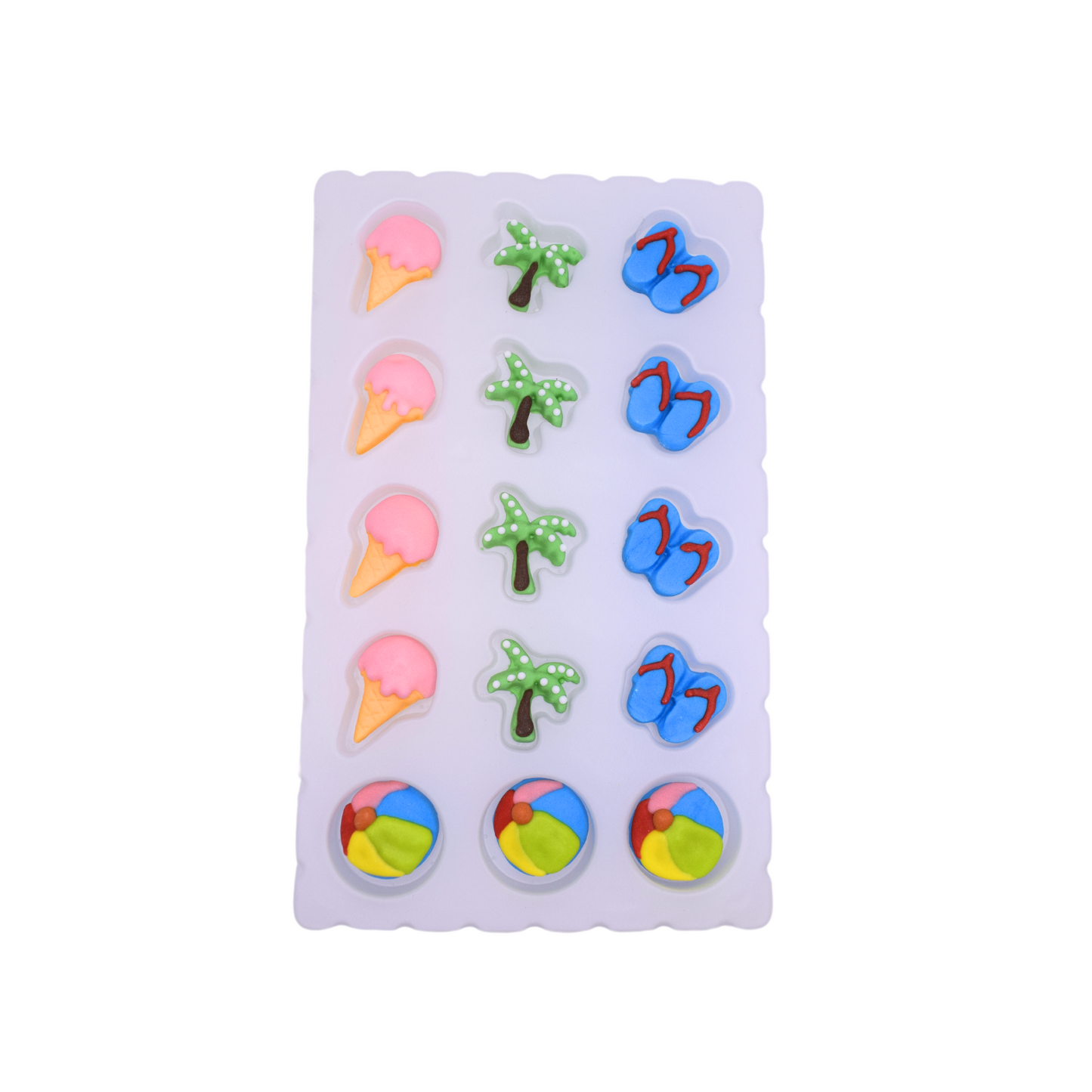 Beach-Themed Edible Cake and Cupcake Toppers, 15 Count