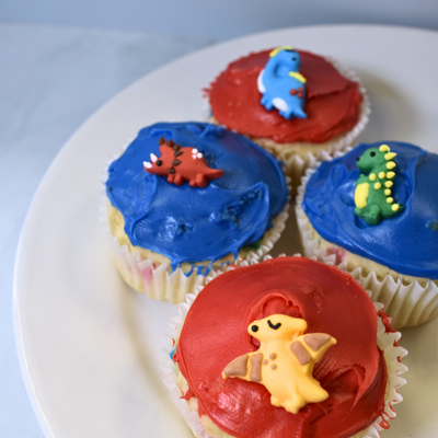 Cute Dinosaur Sugar Toppers for Cakes and Cupcakes