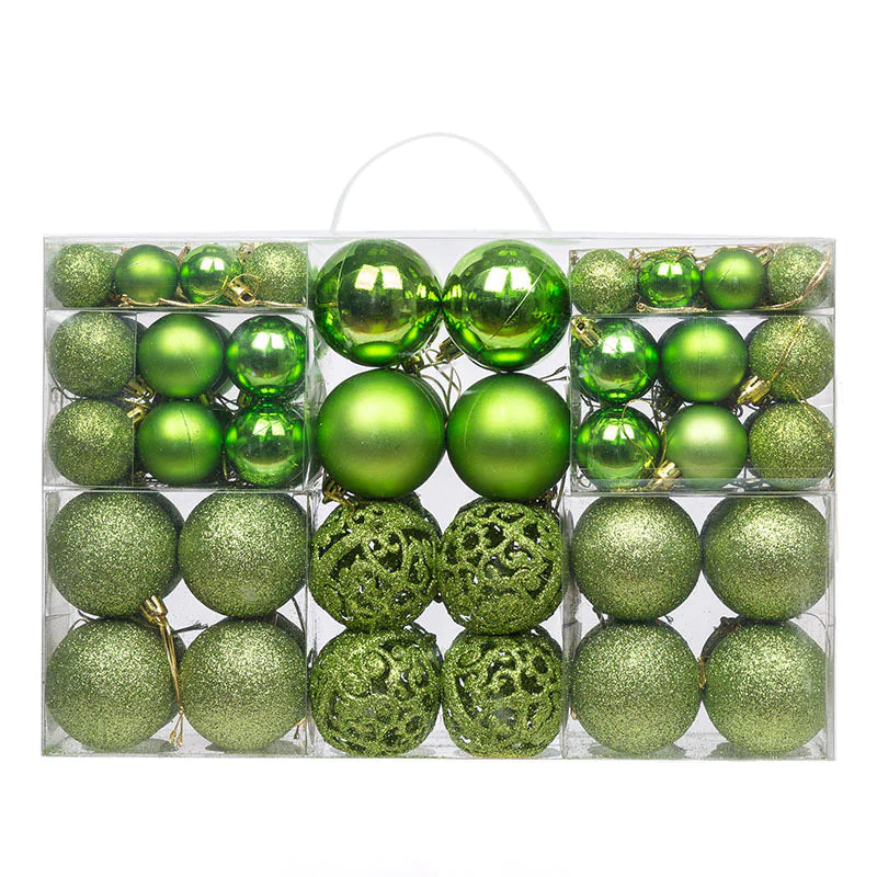 Decoraciones de Bolas de Navidad Premium - Set de 100 Piezas
