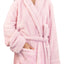 Robe en peluche douce pour femmes PAVILIA Premium - Rose clair 2X-3X