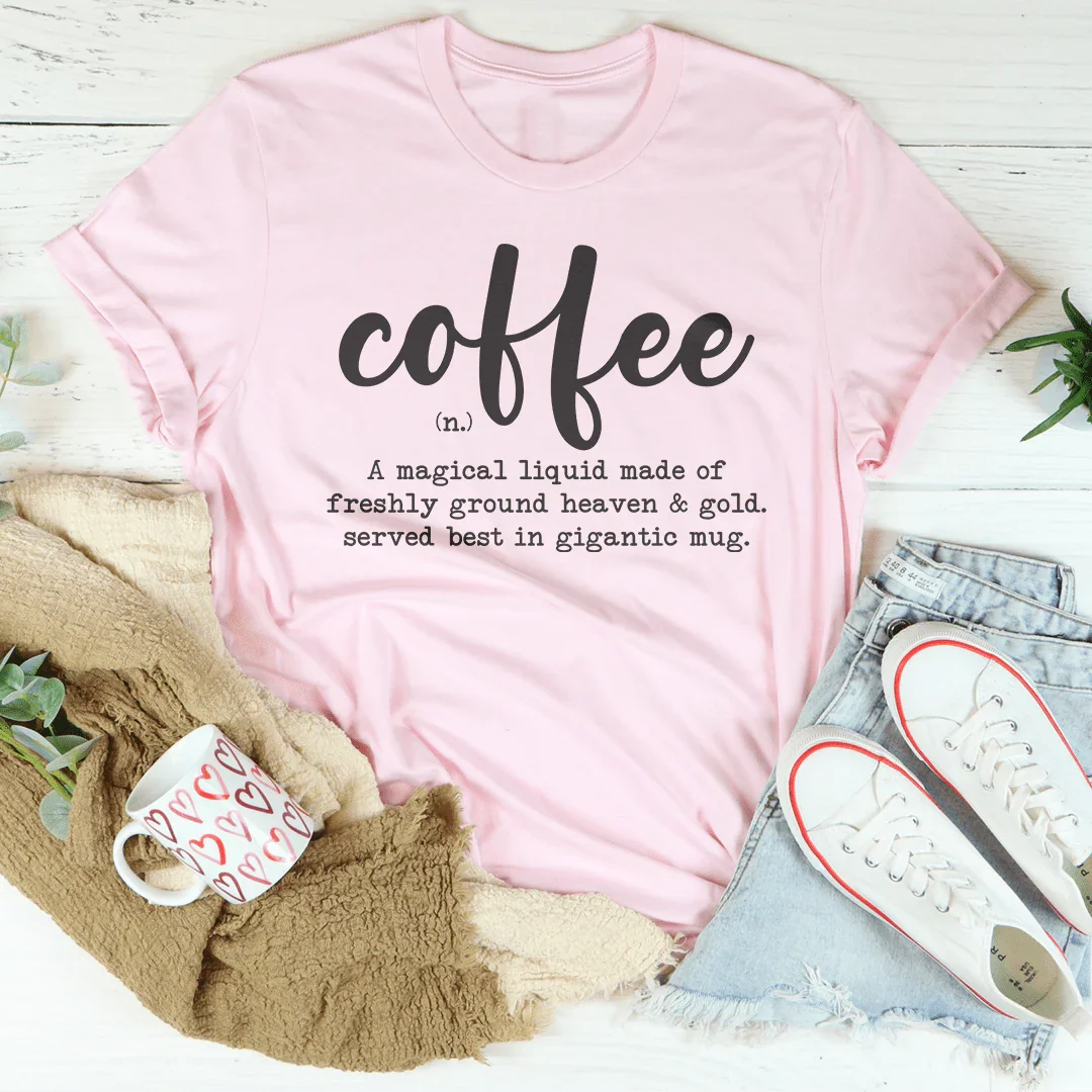 Coffee Magic Liquid Tee - Embrace Your Love for Coffee