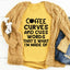 Coffee Curves & Cuss Words Tee - Korvel
