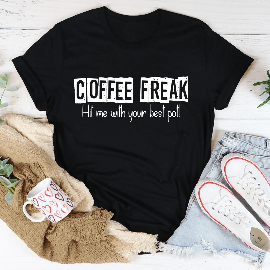 T-shirt Coffee Freak - Célébrez votre amour pour le café