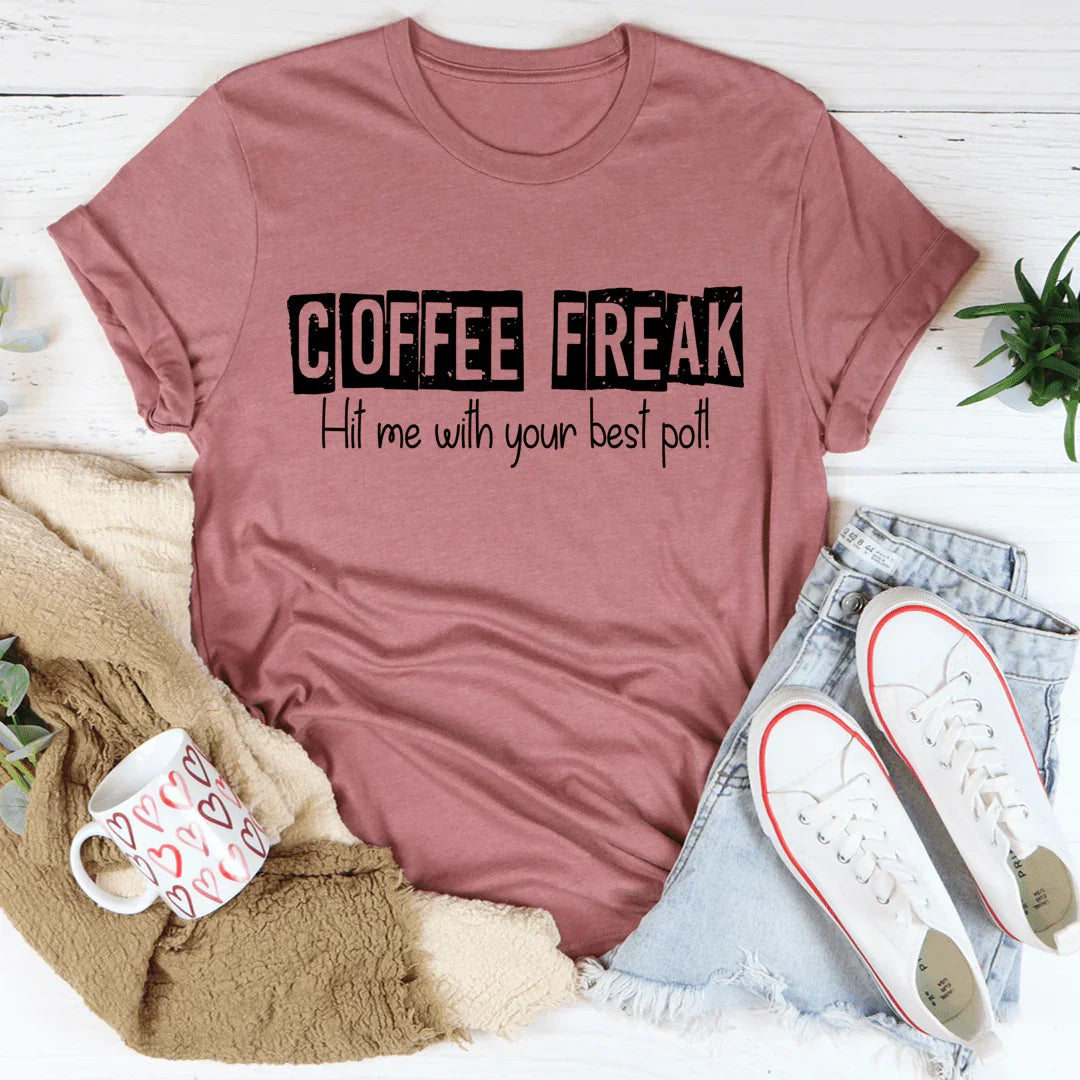 T-shirt Coffee Freak - Célébrez votre amour pour le café
