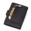 Coin Purse Metal Card Case Leather Card Sleeve ID Sleeve Leather Credit Card Holder - Korvel