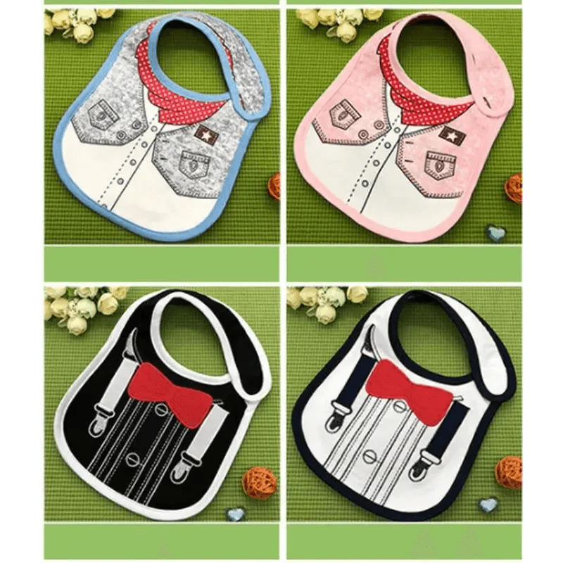 Festive Cotton Bibs for Newborns - Cute Patterns