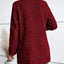 Collar woolen plaid coat with slim fit temperament - Korvel